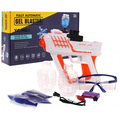 Pistolet GEL BLASTER Pomarańczowy + Akcesoria