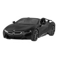 BMW i8 Roadster czarny RASTAR model 1:12 Zdalnie sterowane auto + pilot 2,4 GHz