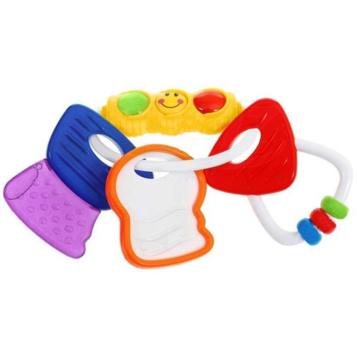 Kluczyki do auta 4w1 dla dzieci 0+ Gryzak Grzechotka Zabawka sensoryczna dla niemowląt