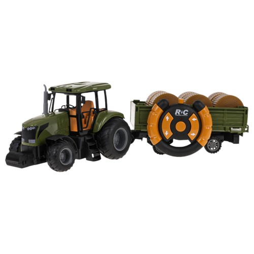 Traktor z Przyczepą Zielony R/C