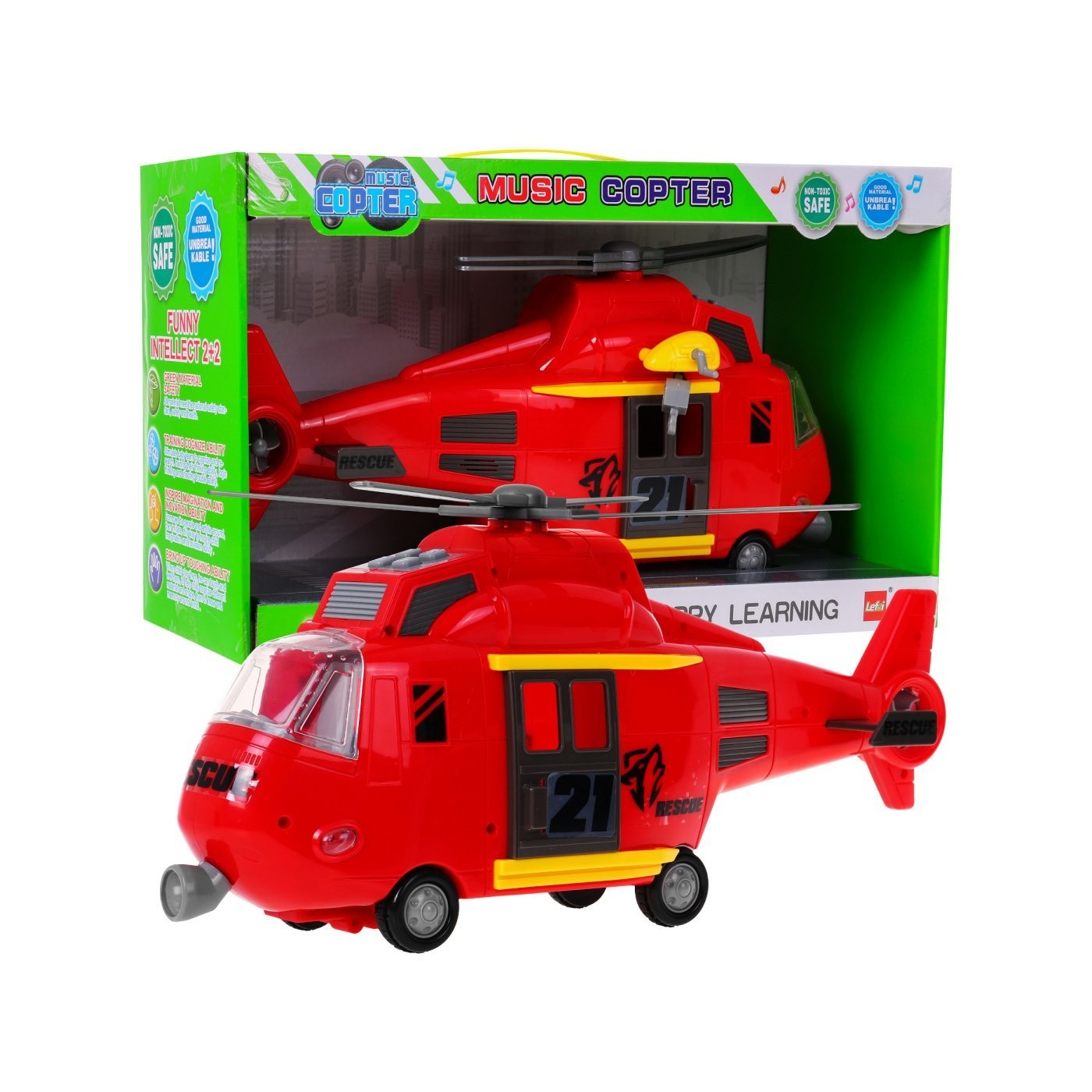 Helicopter with sounds Red
