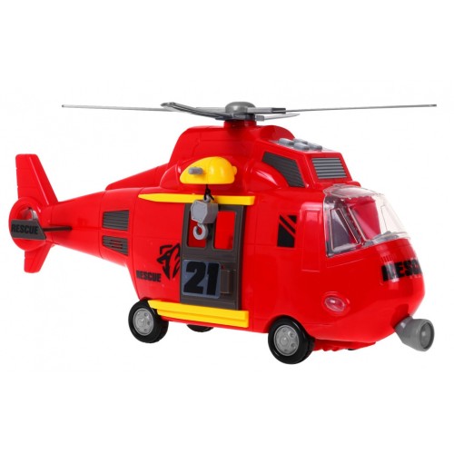 Helikopter z Dźwiękami Czerwony