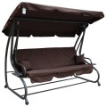 Garden swing Adjustable Seat Textylina 2 x 1 dark brown
