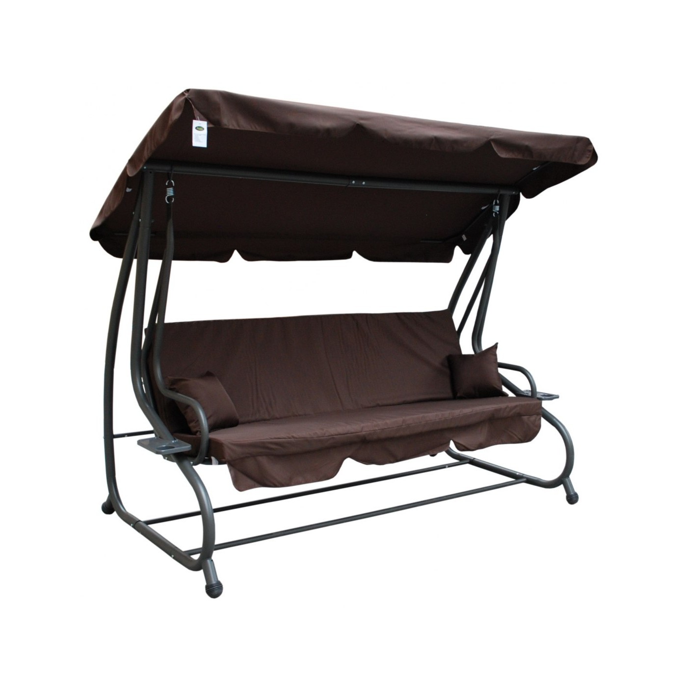 Garden swing Adjustable Seat Textylina 2 x 1 dark brown