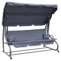 Garden swing Adjustable Seat Textylina 2 x 1 Grey