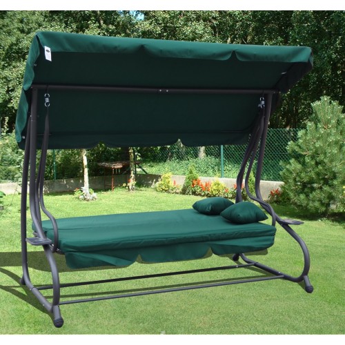 Garden swing Adjustable Seat Textylina 2 x 1 Green