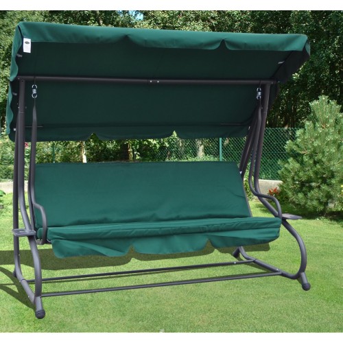 Garden swing Adjustable Seat Textylina 2 x 1 Green