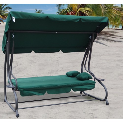 Garden swing Adjustable Seat Textylina 2 x 1 Green