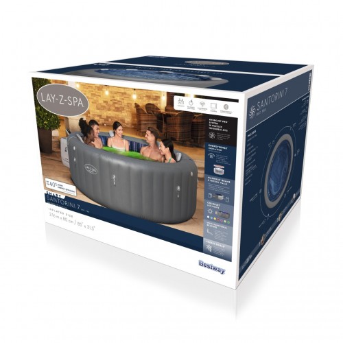 Lay-Z-Spa Santorini SMART HydroJet PRO Jacuzzi BESTWAY