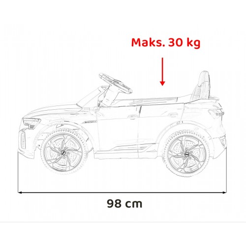 Pojazd Audi SQ8 Różowy