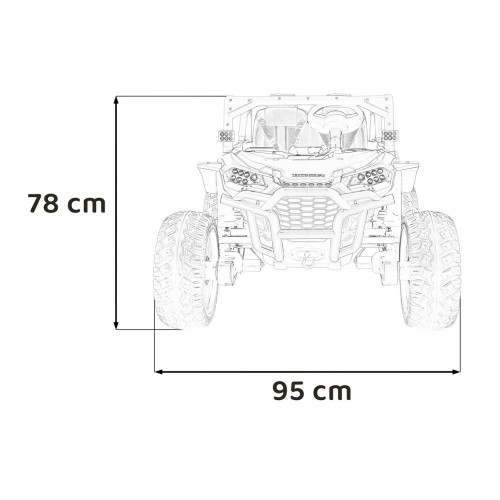 Pojazd Terenowy HONDA Talon 4x4 Czarny