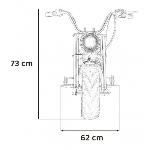 Pojazd Motorek Chopper Warrior Niebieski