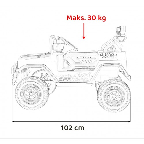 Pojazd Off-Road CLIMBER Czerwony