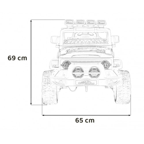 Pojazd Off-Road CLIMBER Czerwony