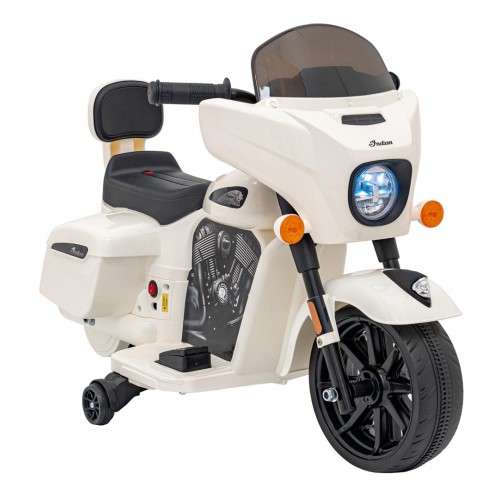 Pojazd Chopper INDIAN Biały motocykl dla dziecka