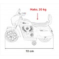 Pojazd Chopper INDIAN Biały motocykl dla dziecka