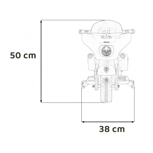 Pojazd Chopper INDIAN Biały motocykl dla dziecka