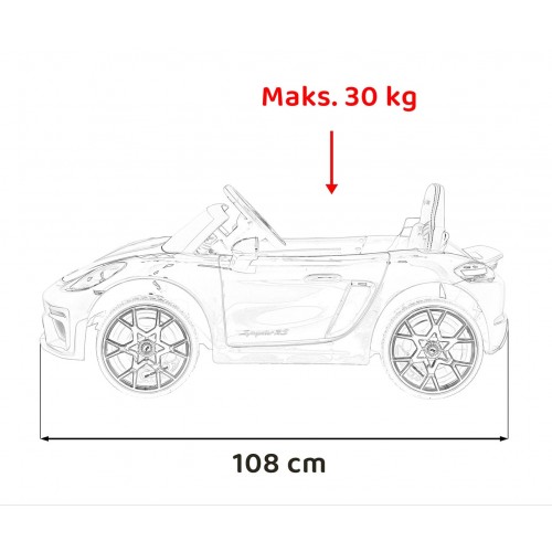 Pojazd Porsche 718 Czarny