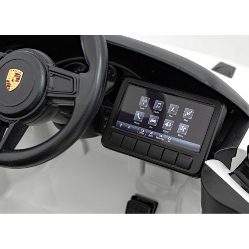 Pojazd Porsche Spyder RS 718 Biały sportowy samochód