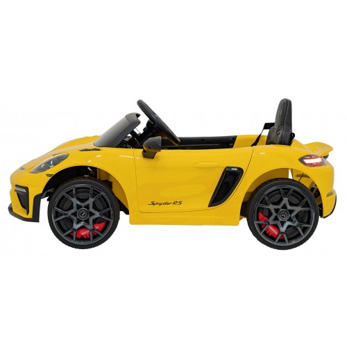 Pojazd Porsche Spyder RS 718 Żółty samochód sportowy