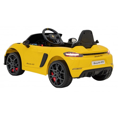 Pojazd Porsche Spyder RS 718 Żółty samochód sportowy