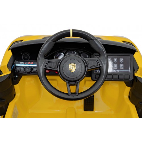 Pojazd Porsche Spyder RS 718 Żółty samochód sportowy
