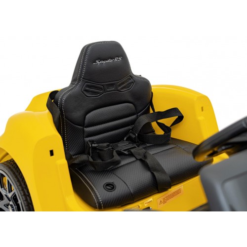 Pojazd Porsche Spyder RS 718 Żółty samochód sportowy