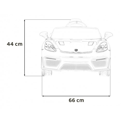 Pojazd Porsche 718 Żółty