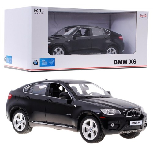 BMW X6 czarne RASTAR model 1:14 Zdalnie sterowane Auto SUV + pilot 2,4 GHz