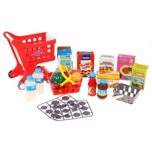Cash Register Shopping Cart Accessories Red