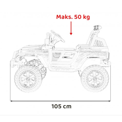 Pojazd OFF ROAD 4x4 SPORT Niebieski