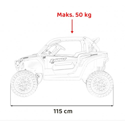 Pojazd Buggy 4x4 KCK Różowy