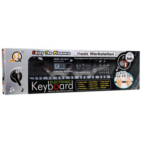 Keyboard z funkcją nauki dla dzieci 5+ Mikrofon + Nagrywanie Radio - model nr 012