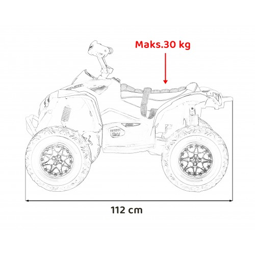 Quad Maverick ATV Żółty