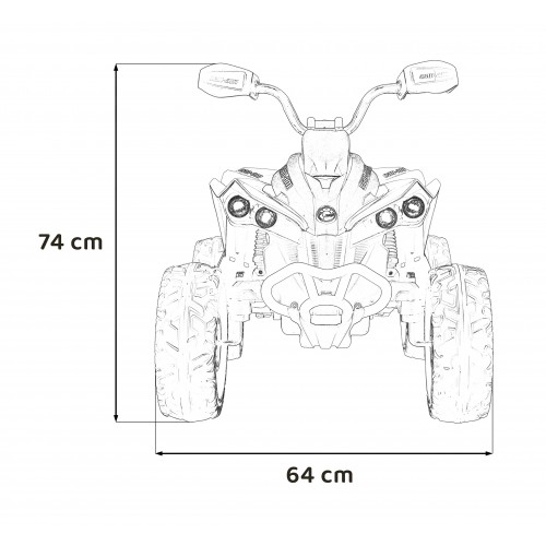 Quad Maverick ATV Żółty