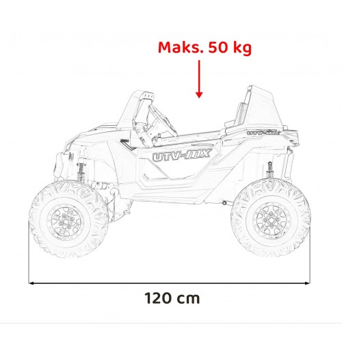 Pojazd Buggy UTV-MX 2000N Czerwony