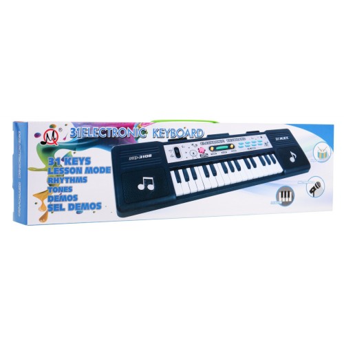 31-klawiszowy Keyboard dla dzieci 5+ Mikrofon + Tryb lekcji - model nr 3108