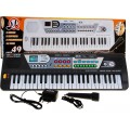 49-klawiszowy Keyboard dla dzieci 5+ Mikrofon + Nagrywanie - model nr 4919