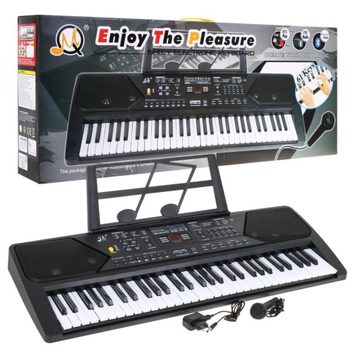 Keyboard z trybem nauki dla dzieci 5+ Stojak na nuty Mikrofon Radio - model nr 600