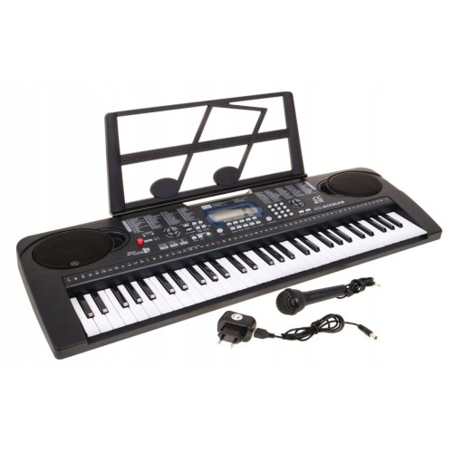 Keyboard dla dzieci 5+ Mikrofon Stojak na nuty USB MP3 Taktomierz - model nr 6159