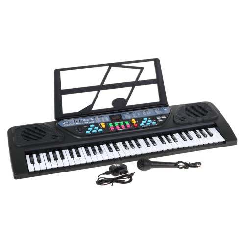 Keyboard z trybem nauki dla dzieci 5+ Stojak na nuty Mikrofon + Nagrywanie - model nr 6161