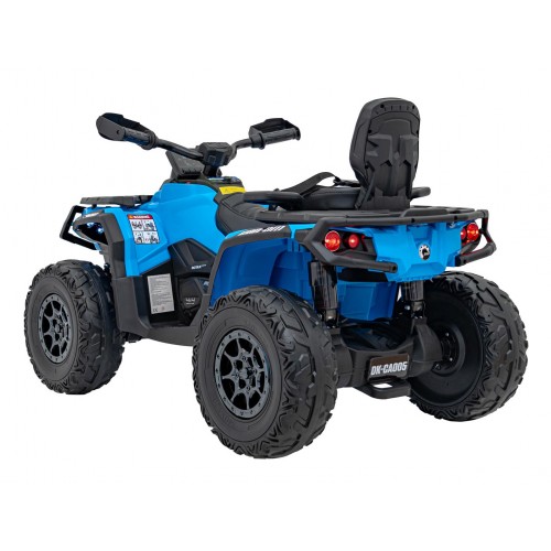 Quad Can Am Outlander ATV z Pilotem Niebieski