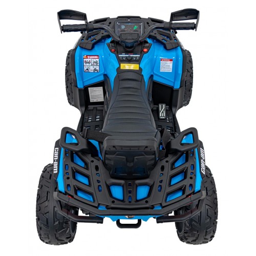 Quad Can Am Outlander ATV z Pilotem Niebieski