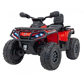 Quad Can Am Outlander ATV z Pilotem Czerwony
