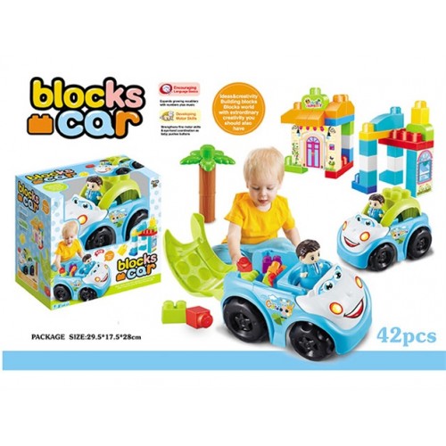 Zestaw Klocków 42el + Autko