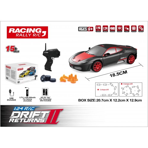 Autko do Driftu 1:24 + Akcesoria