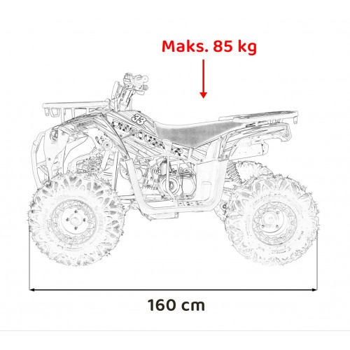 Pojazd Quad Spalinowy 125CC DISCOVERER Czerwony