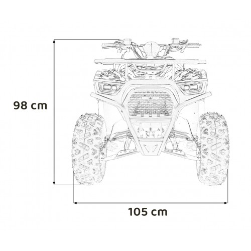 Pojazd Quad Spalinowy 125CC DISCOVERER Czerwony