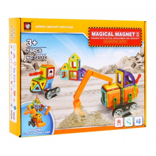 Magnetic Pads Set of 78 Elements