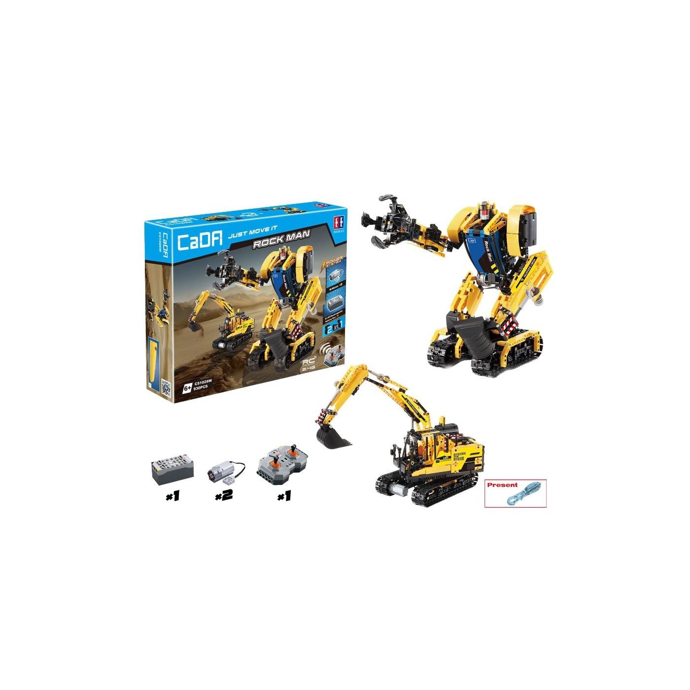 Blocks R/C 2in1 Robot Excavator EE